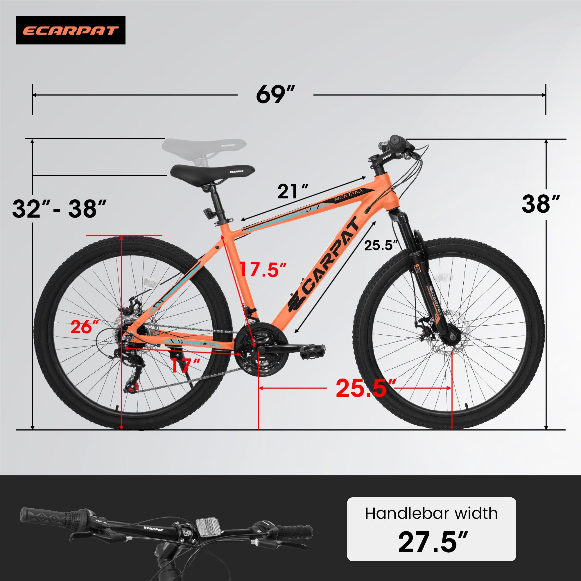 TrailLite™ – 26" Aluminum Mountain Bike | 21-Speed, Dual Disc Brakes