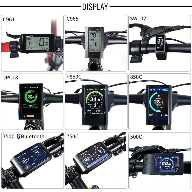 Electric Bike LCD Speedometer Display – DPC18 850C 500C SW102 C965 C961 Compatible